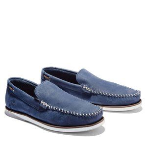 Timberland Men's Atlantis Break Leather Boat Shoes Navy Blue A2A8F ALL SIZES